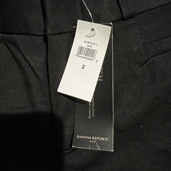 NWT Banana Republic Sloan Crop Women's Mid Rise Pants black new - Picture 5 of 11